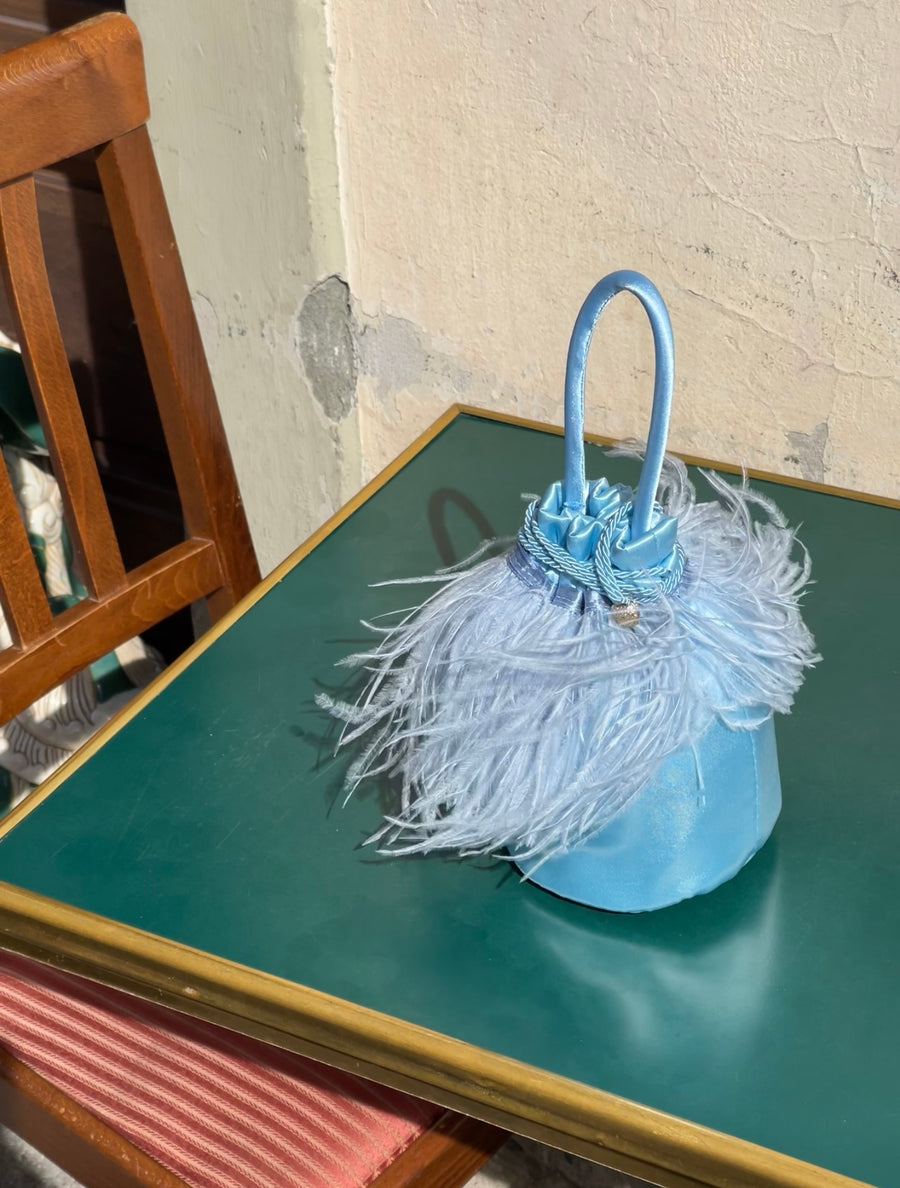 Borsina Raso Con Piume