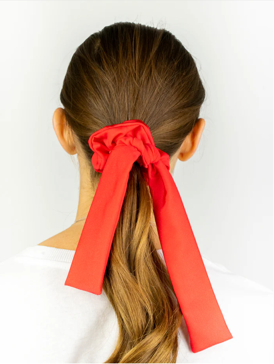 Scrunchies Raso Rosso