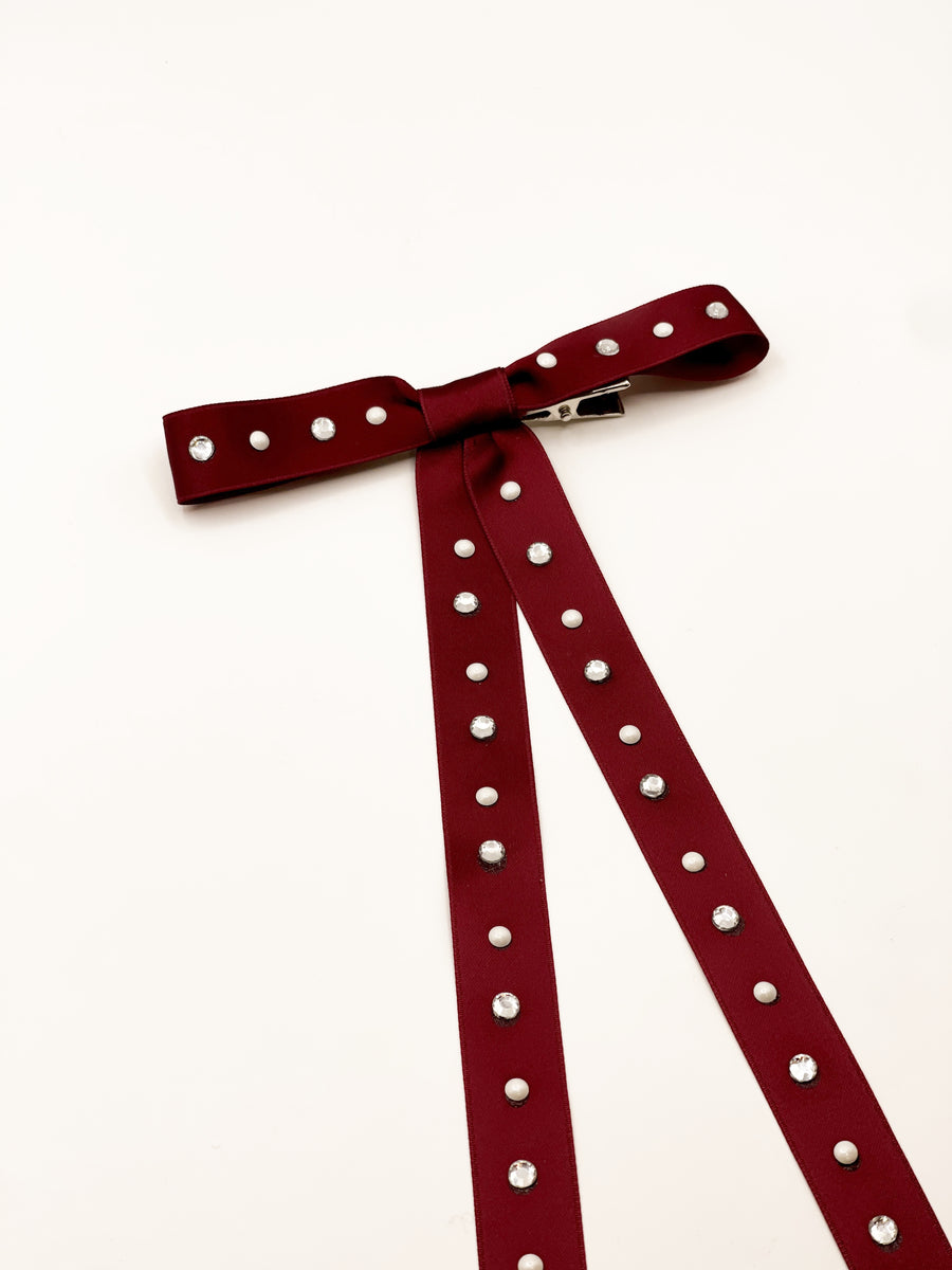 Fiocco Slim Perle e Strass