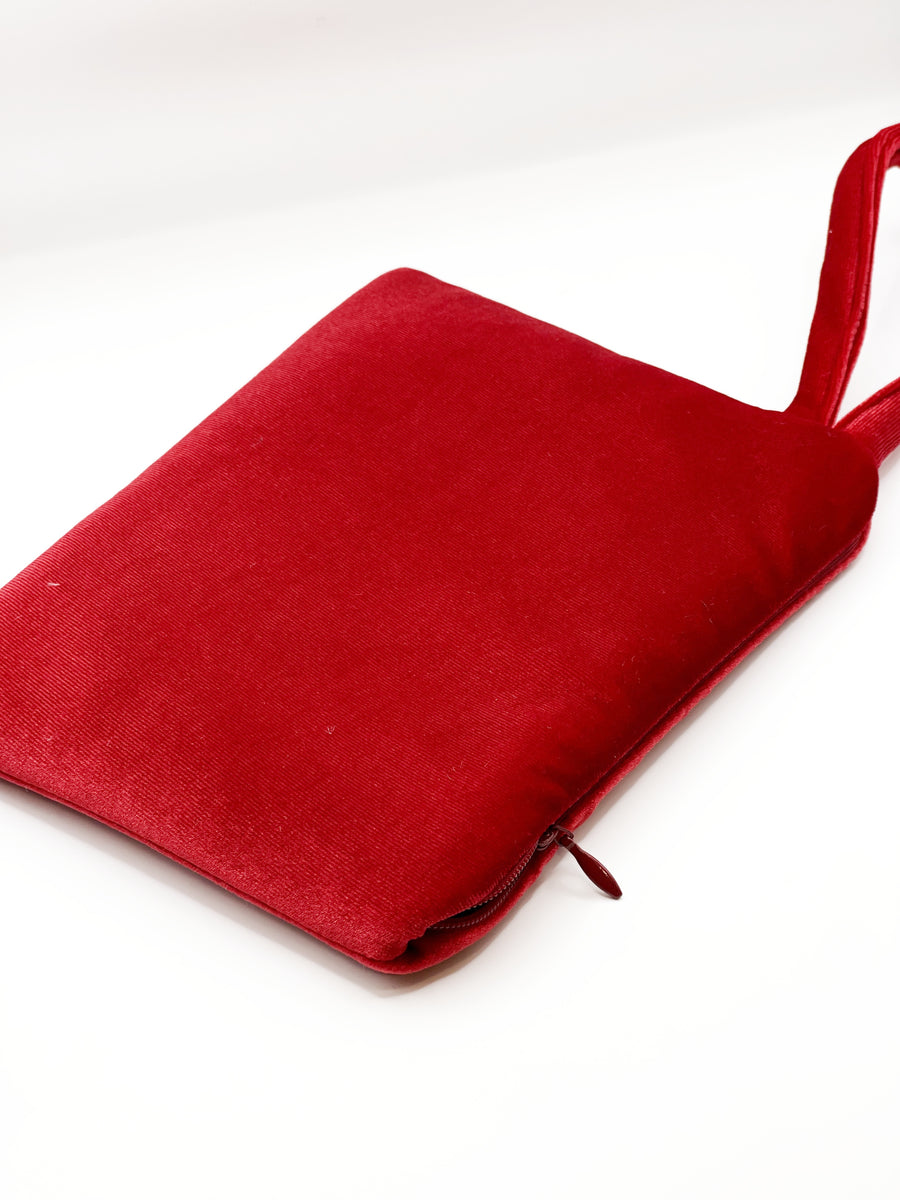 Pochette In Velluto Rossa