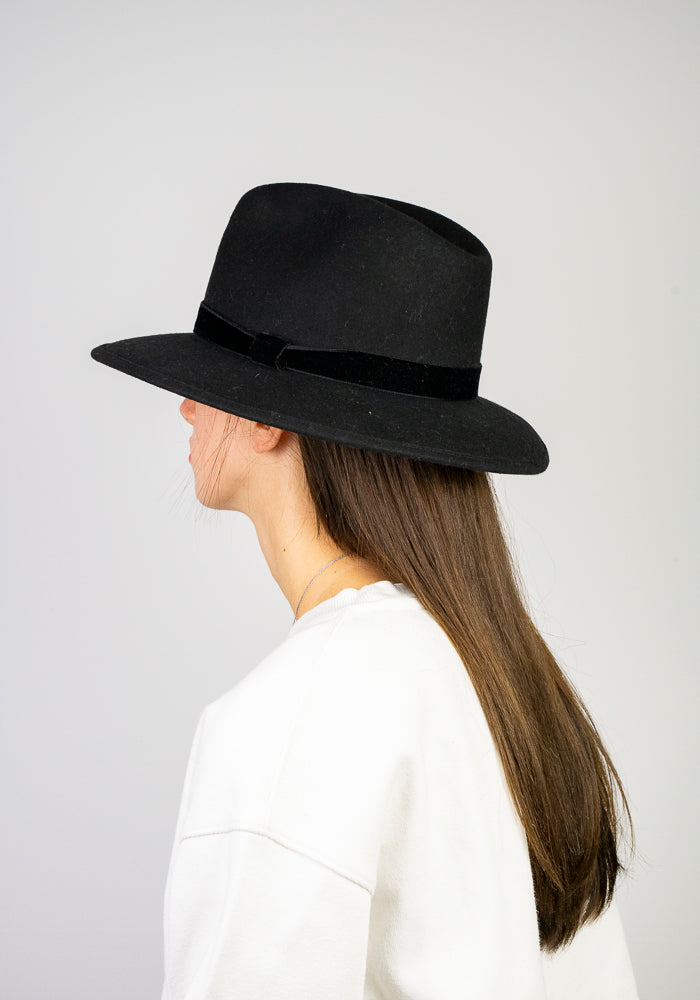 BLACK BORSALINO HAT