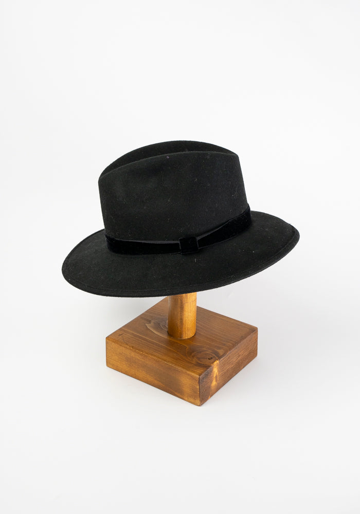 BLACK BORSALINO HAT