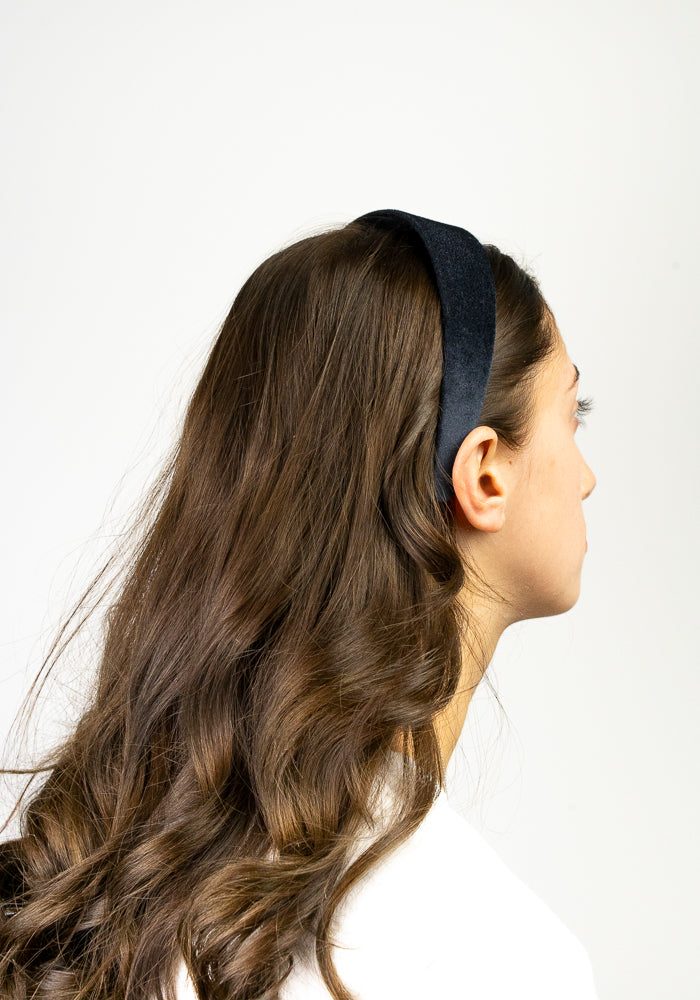 Cerchietto per capelli in velluto annodato con nodo attorcigliato, alla moda, formale, da sera, bohémien, vintage, accessorio per capelli da donna, per Natale, compleanno, matrimonio, ospite o Cerchietto per capelli in velluto annodato con nodo attorcigliato, alla moda, formale, da sera, bohémien, vintage, accessorio per capelli da donna, per Natale, compleanno, matrimonio, ospite o