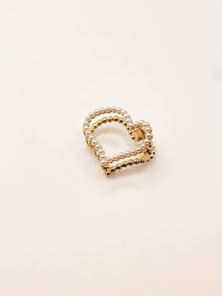 Hair Claw Cuoricino